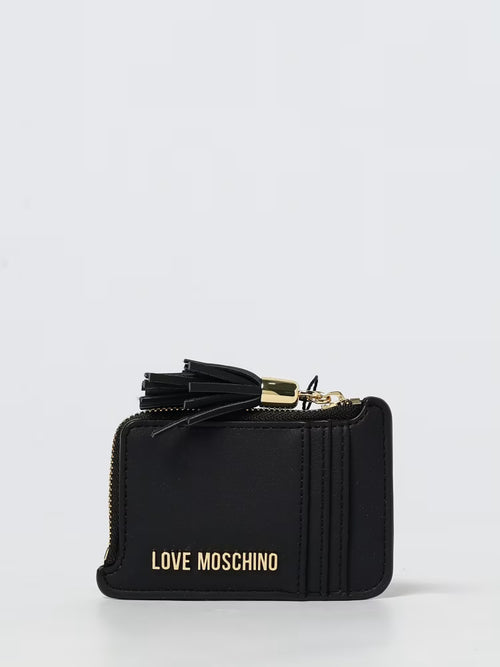 Love Moschino Portafoglio Donna Nero Logo Metallico PE26 |