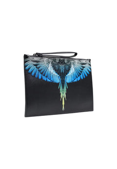 COUNTY OF MILAN Pochette Uomo Logo Ali Stampato Blu – Uomo PE26