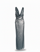 SILENCE LTD Donna Abito Lungo Plissettato