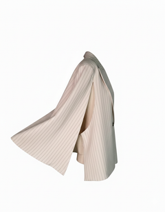 VICOLO Donna Giacca Gessata Effetto Mantello