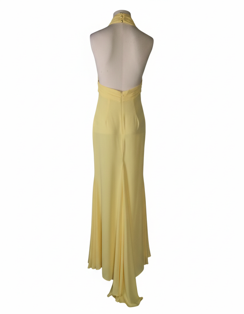 SILENCE LTD Donna Abito da Sera a Sirena - Giallo Pastello