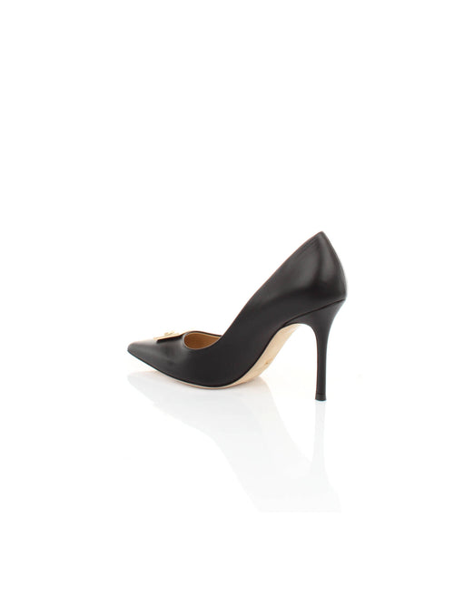 SCARPA NERO CON PLACCA LOGATA ELISABETTA FRANCHI