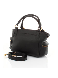 BORSA NERO A MANO ECO-FRIENDLY CHAIN CHARM LOVE MOSCHINO