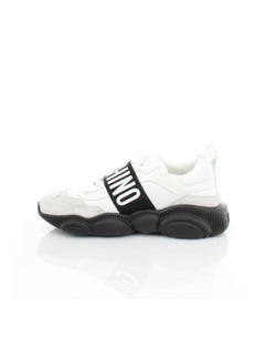 SCARPA BIANCO CON FASCIA LOGATA MOSCHINO COUTURE