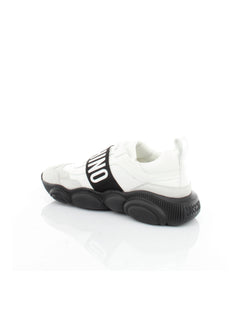 SCARPA BIANCO CON FASCIA LOGATA MOSCHINO COUTURE