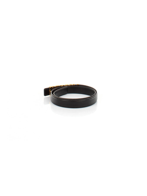 CINTURA NERO CON LOGO MOSCHINO COUTURE
