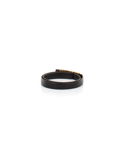 CINTURA NERO CON LOGO MOSCHINO COUTURE