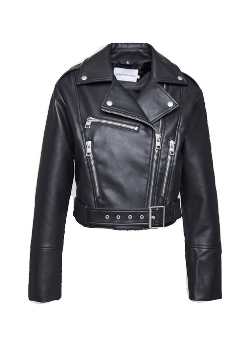 GIACCA NERO IN PELLE CALVIN KLEIN JEANS
