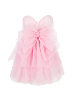 ABITO BABY ROSE CON FIOCCO IN TULLE ANIYE BY