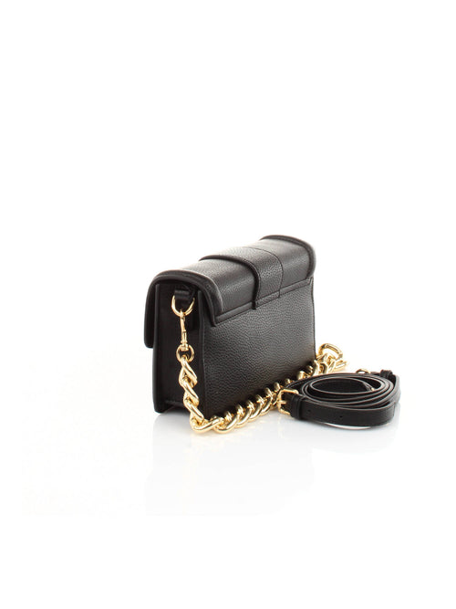 BORSA NERO MEDIA CON FIBBIONE E TRACOLLA VERSACE JEANS COUTURE