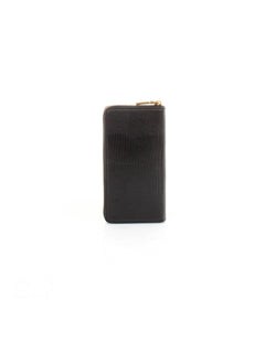 PORTAFOGLI NERO LUNGO IN EFFETTO PELLE COCCODRILLO LOVE MOSCHINO