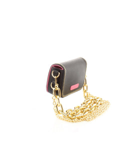 BORSA NERO MINI CON BORCHIE E DOPPIA TRACOLLA CHIARA FERRAGNI