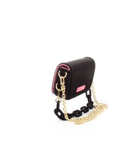 BORSA NERO IN VELLUTO CON DOPPIA TRACOLLA CHIARA FERRAGNI