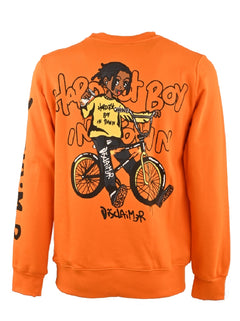 MAGLIA ARANCIONE CON LOGO STAMPATO DISCLAIMER