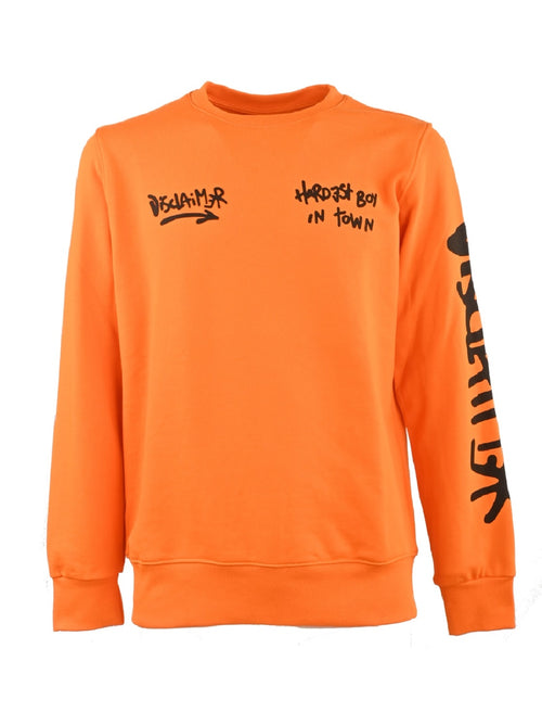 MAGLIA ARANCIONE CON LOGO STAMPATO DISCLAIMER