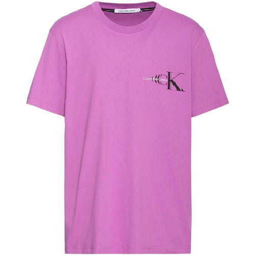 T-SHIRT IRIS ORCHID CON STAMPA LOGATA CALVIN KLEIN JEANS