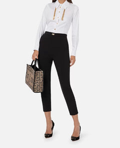 CAMICIA BIANCO CON SCOLLATURA POSTERIORE ELISABETTA FRANCHI