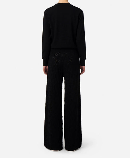MAGLIA NERO CON LOGO ELISABETTA FRANCHI