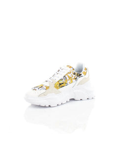 SCARPA BIANCO/ORO CON FANTASIA BAROCCA VERSACE JEANS COUTURE