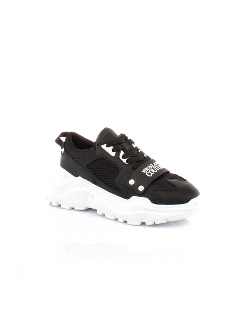 SCARPA NERO CON RIALZO VERSACE JEANS COUTURE
