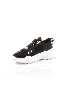 SCARPA NERO CON RIALZO VERSACE JEANS COUTURE