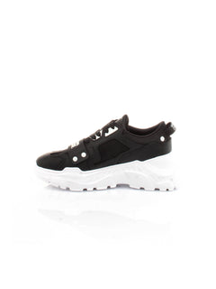 SCARPA NERO CON RIALZO VERSACE JEANS COUTURE