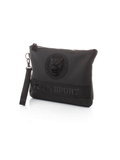 POCHETTE NERO CON LOGO IN RILIEVO PLEIN SPORT