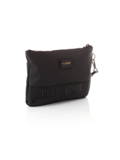 POCHETTE NERO CON LOGO IN RILIEVO PLEIN SPORT