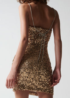 ABITO GOLD IN PAILLETTES ANIYE BY