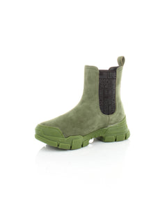 SCARPA VERDE BOTTIGLIA CON SUOLA GOMMATA LOVE MOSCHINO