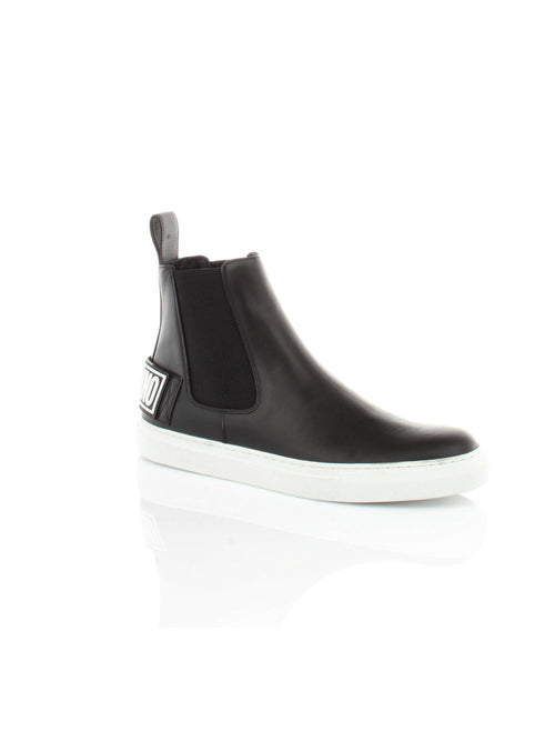 SCARPA NERO A STIVALETTO MOSCHINO COUTURE