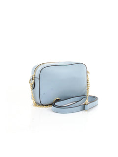 BORSA AZZURRO CON LOGO CUORE LOVE MOSCHINO