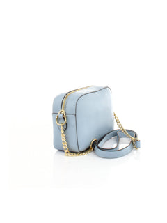 BORSA AZZURRO CON LOGO CUORE LOVE MOSCHINO