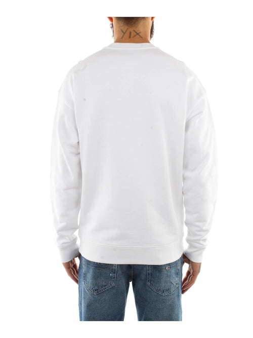 FELPA BIANCO CON LOGO MOSCHINO COUTURE