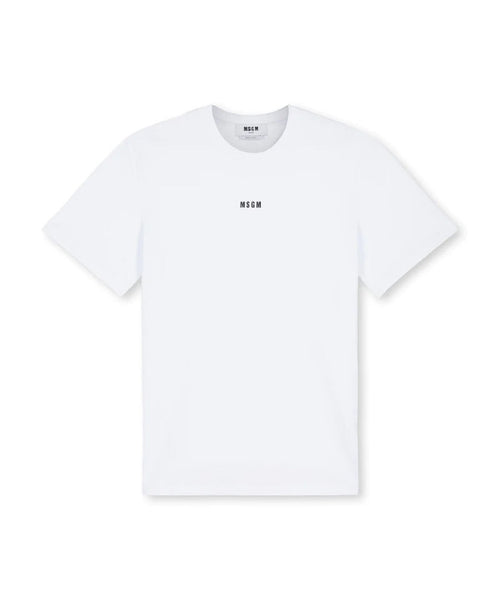 T-SHIRT BIANCO CON LOGO MSGM