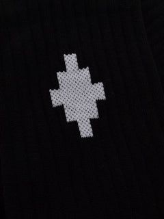 CALZE NERO CON LOGO MARCELO BURLON COUNTY OF MILAN