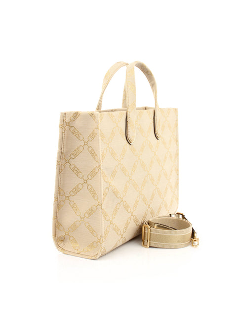BORSA BEIGE CON LOGO MICHAEL KORS