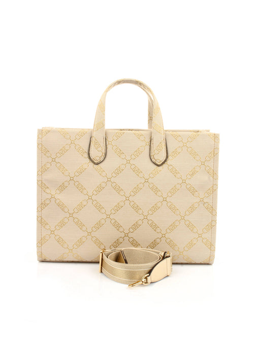 BORSA BEIGE CON LOGO MICHAEL KORS