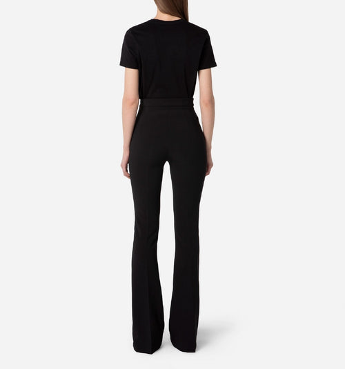 T-SHIRT NERO CON LOGO IN PICCOLO ELISABETTA FRANCHI