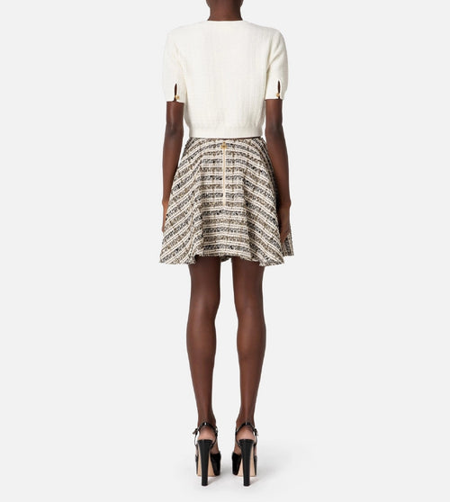 MAGLIA BURRO CROP ELISABETTA FRANCHI
