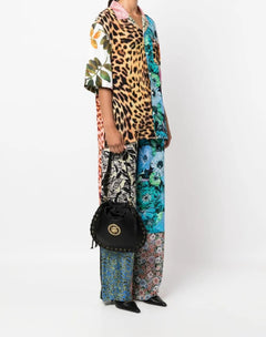 BORSA NERO CON INTRECCI JUST CAVALLI
