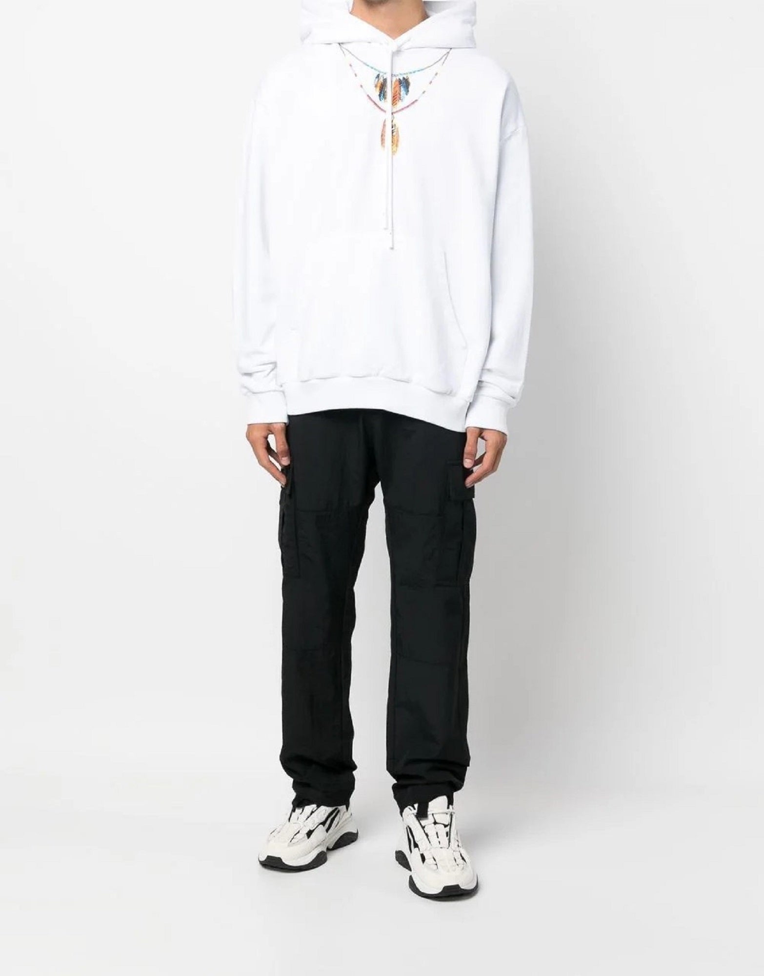 Felpa marcelo burlon shop cappuccio