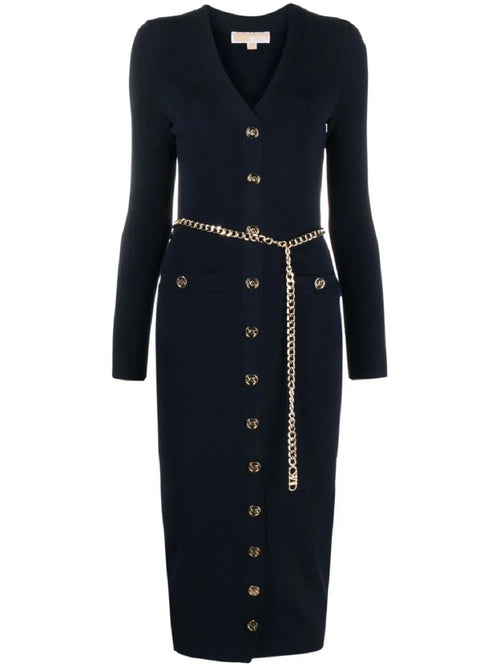 ABITO BLU NOTTE IN MAGLIA CON CATENELLA MICHAEL KORS