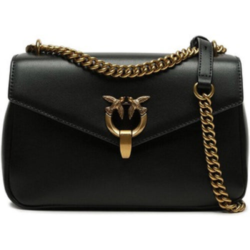 BORSA NERO A TRACOLLA CON TRACOLLA PINKO